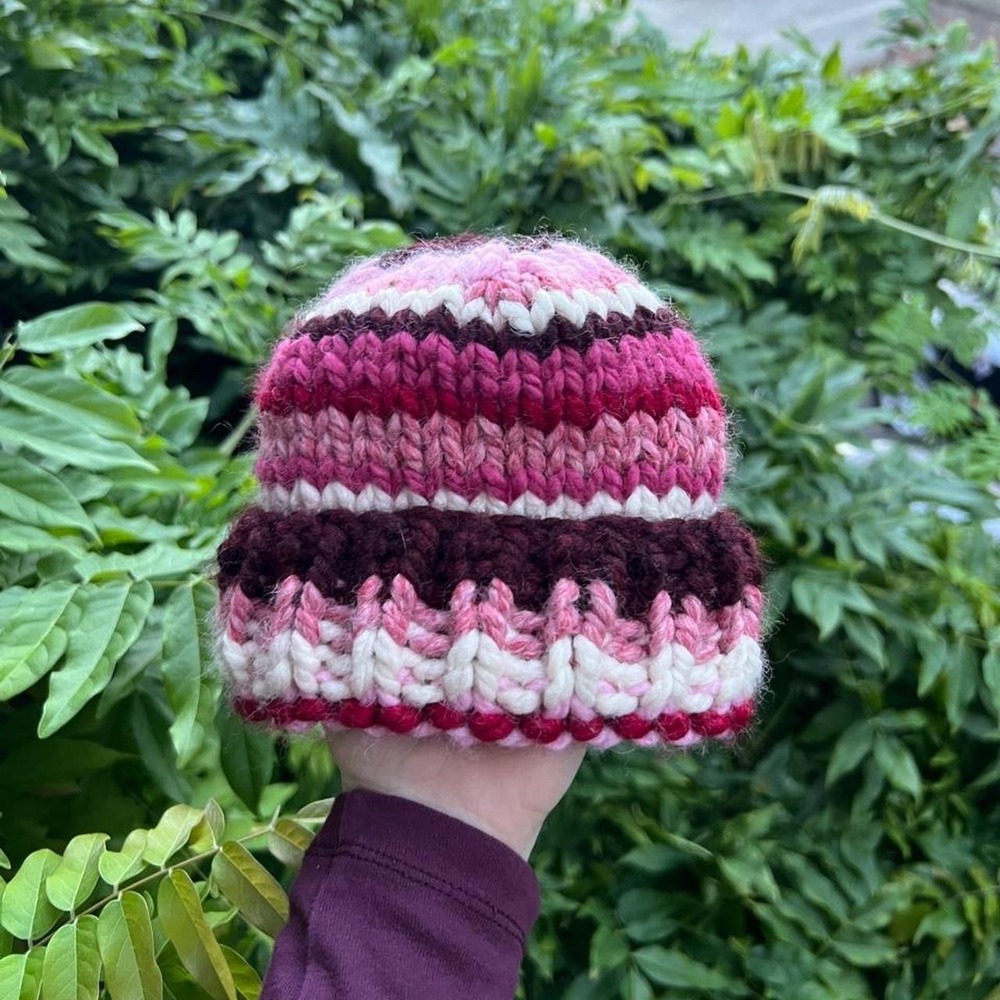 Hand Knit Baby Beanie